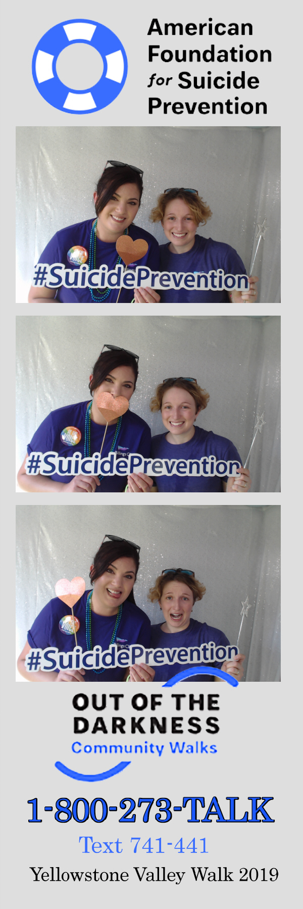 Out of the Darkness Walk 2019 | View more photos from the event at gallery.photoboothbillings.com/u/PhotoBoothBillings/Out-of-the-Darkness-Walk-2019